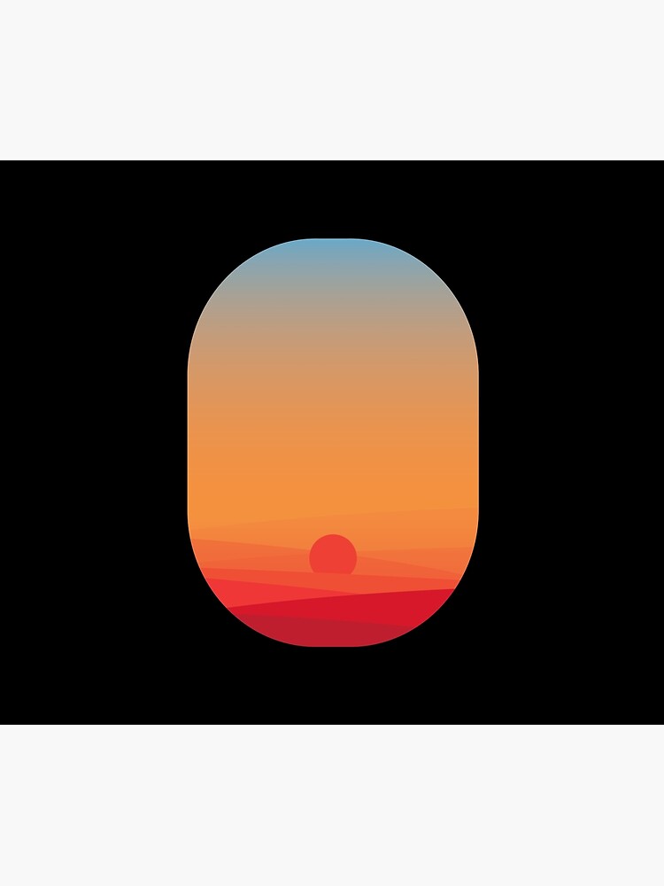 Sunset seen from the airplane window by Modnay