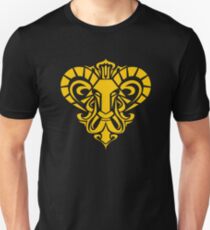 Zodiac Sign Aries Gold Unisex T-Shirt