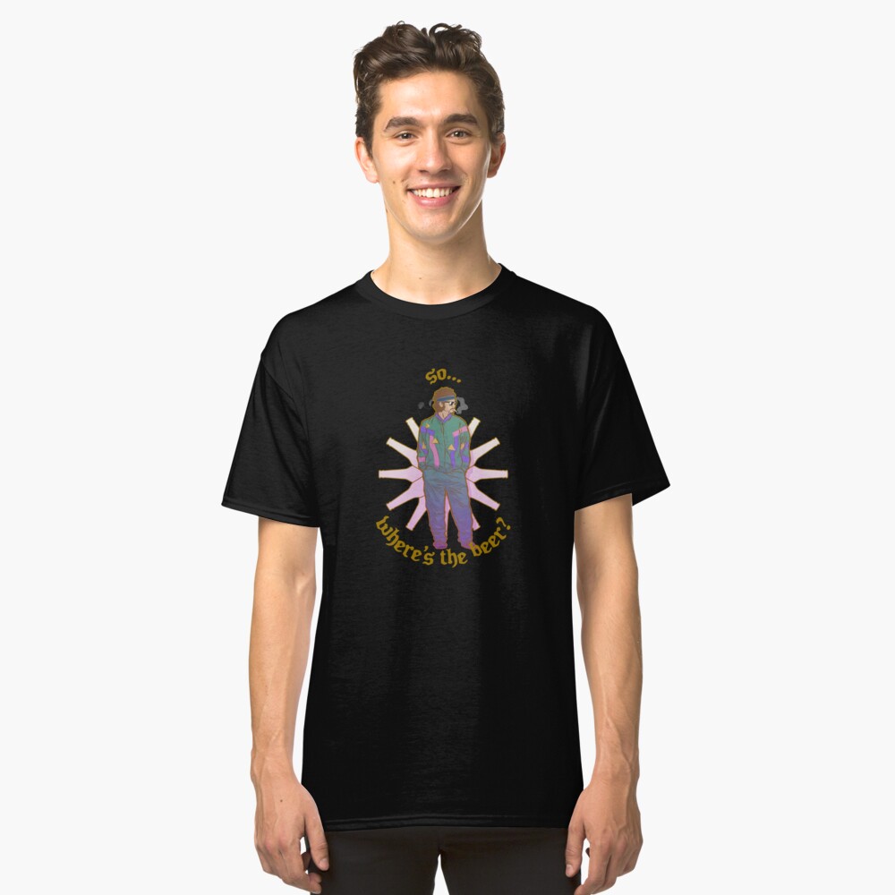 ¿Dónde está la cerveza? Camiseta clásica