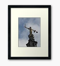 Scales of justice Framed Print
