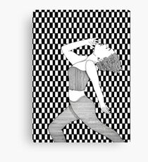 156 - AEROBICS - DAVE EDWARDS - INK - 1988 Canvas Print