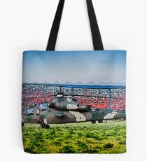 Rooivalk Helicopter and Soccer City Tote Bag
