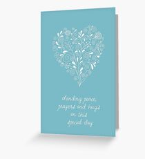 Sending Peace, Prayers & Hugs Greeting Card