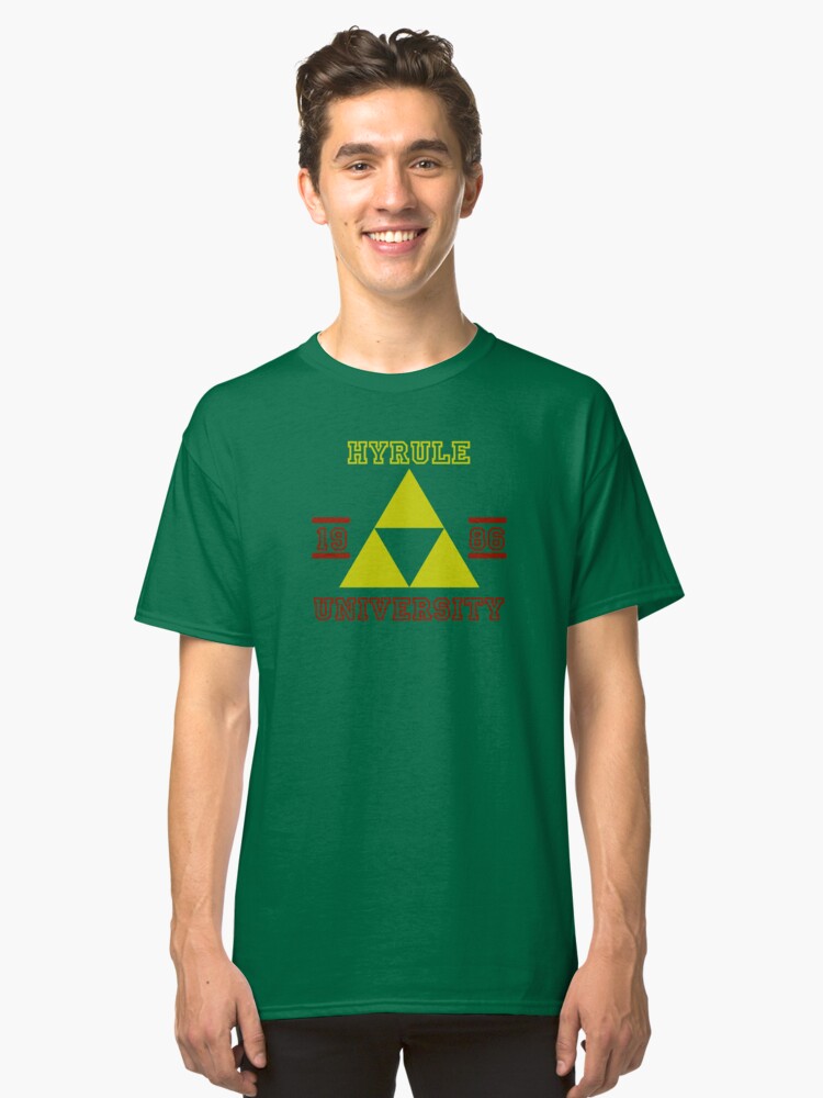 T-shirt classique ''HYRULE UNIVERSITY' : autre vue