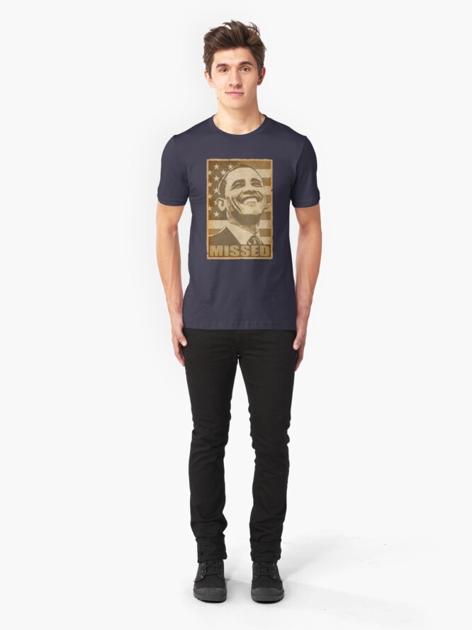 Alternate view of Obama Missed Slim Fit T-Shirt
