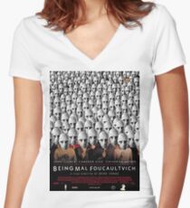 Being Mal Foucaultvich Women's Fitted V-Neck T-Shirt