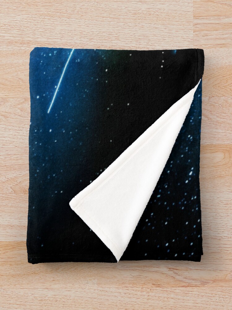 Alternate view of Stars and Space Night Sky - Blue Starry Milky Way in Arizona Throw Blanket