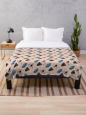 Flutter and Fuzz Throw Blanket