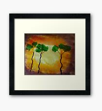 More funny trees, watercolor Framed Print