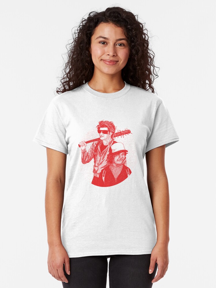 Alternate view of Steve and Dustin Stranger Things Drawing Classic T-Shirt