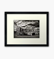 Nottingham Canal b&w Framed Print