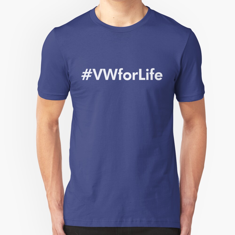 #VWforLife (White) Slim Fit T-Shirt