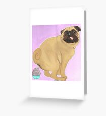 Mops Grußkarte
