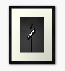 Motel in the Sky Framed Print