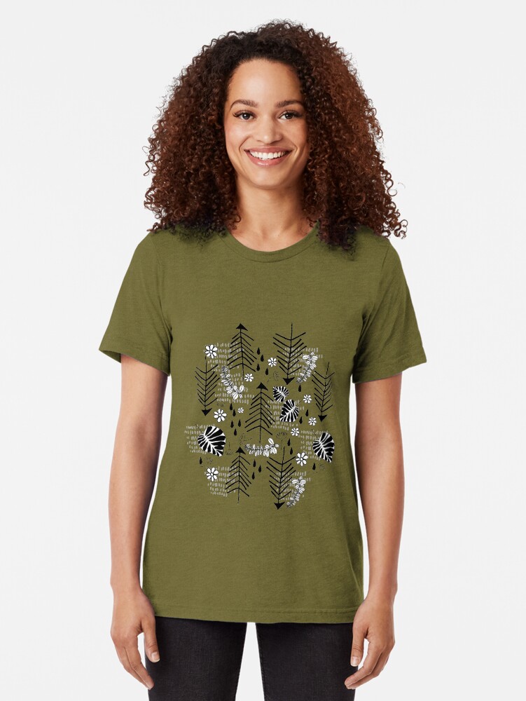 Alternative Ansicht von Bäume und Skizzen Vintage T-Shirt