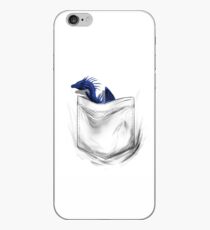 Little Dragon In My Pocket 1 - Blue iPhone Case