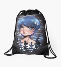 Blue Girl Drawstring Bag