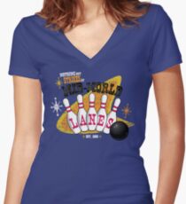 Nothing But Strikes Women's Fitted V-Neck T-Shirt