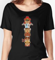 Street Fighter 2 Totem Women's Relaxed Fit T-Shirt
