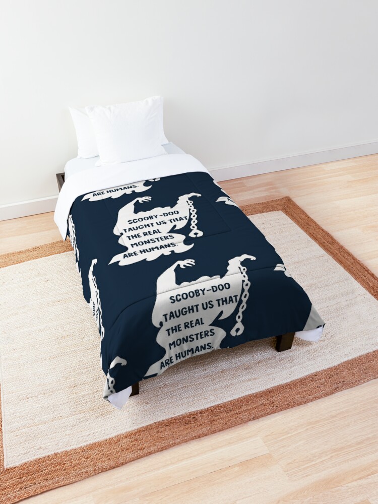 All The Real Monsters Are Human Comforter By Tokyojeff Redbubble