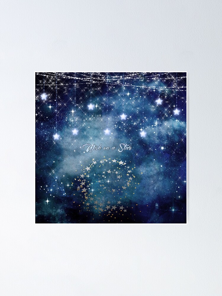 Alternate view of Wish on a Star Night Sky Poster