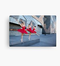 Fed Square triplets Canvas Print