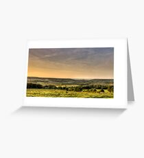 Corfe Castle Landscape Greeting Card