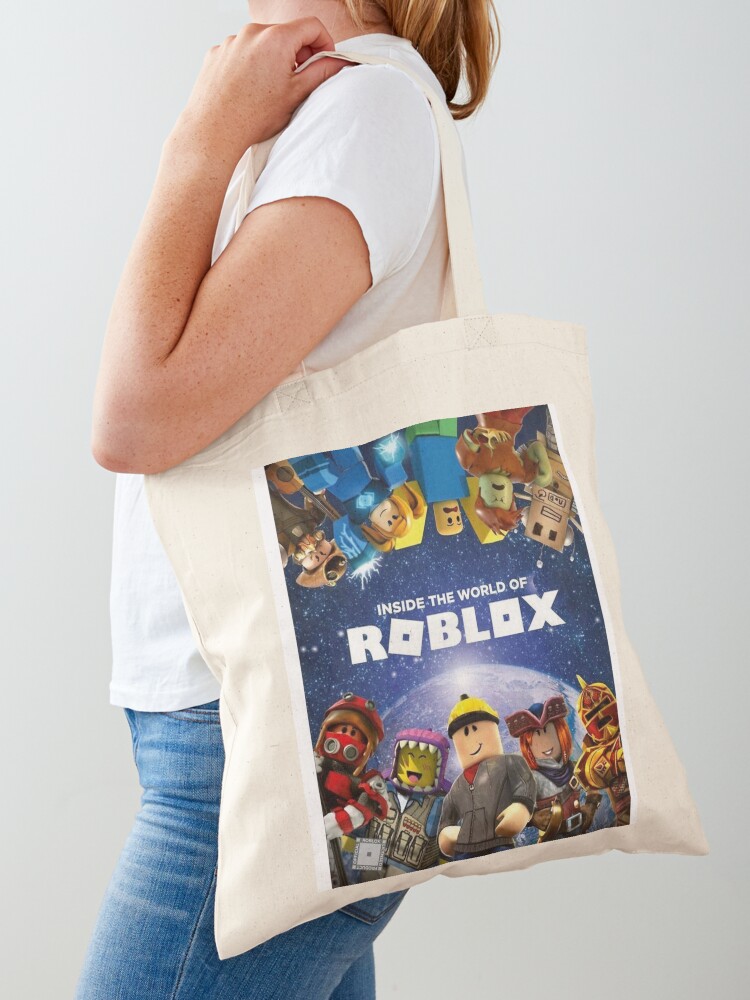 Inside The World Of Roblox Games Tote Bag By Buhwqe Redbubble - the world of roblox games city sticker by best5trading redbubble