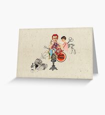 EL DIABLO SE ESCONDE DETRAS DE MIS TIJERAS (The devil hide behind my scissors) Greeting Card