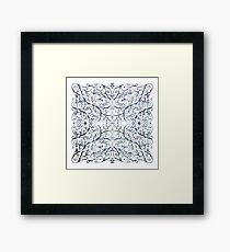 Drawing Day Inky Spirals V1 Framed Print