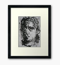 Self Portrait drawing day 2011 Framed Print