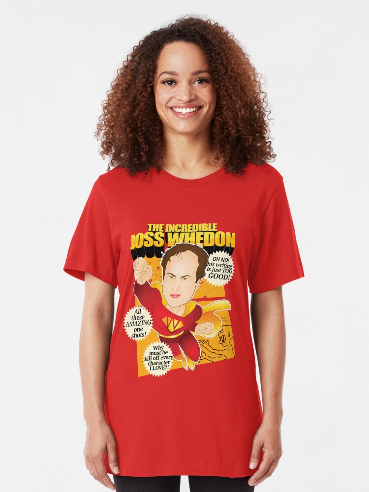 Vista alternativa de Camiseta ajustada Joss Whedon