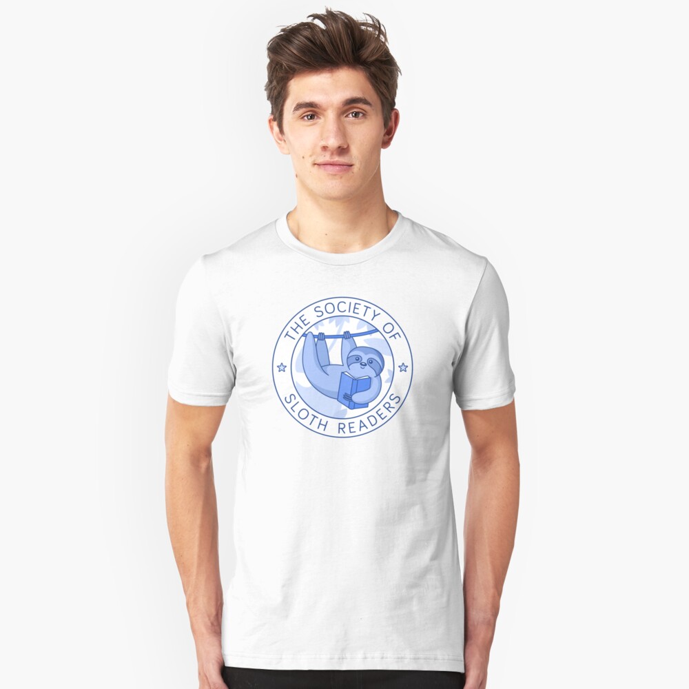 Society of Sloth Readers Slim Fit T-Shirt