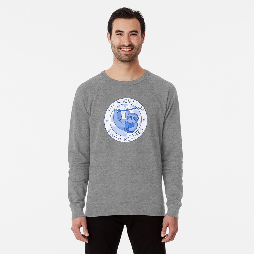 Society of Sloth Readers Lightweight Sweatshirt