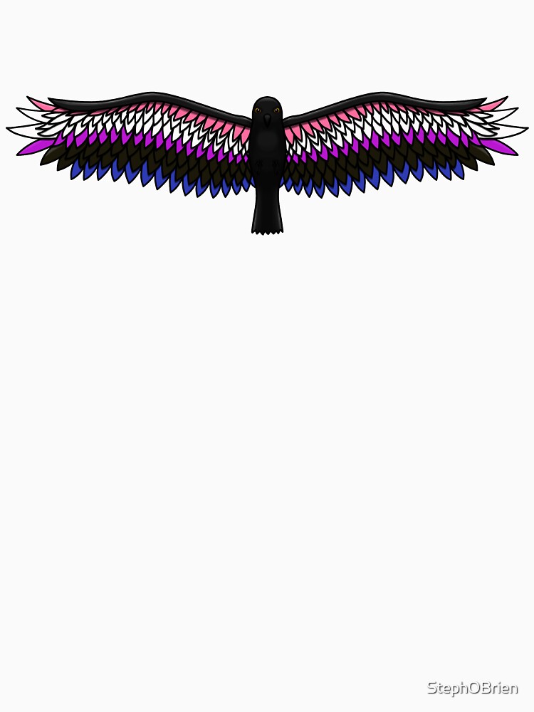 Fly With Pride, Raven Series - Genderfluid by StephOBrien
