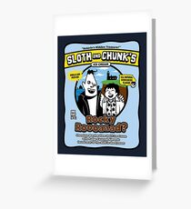 Sloth and Chunk's Ice Cream Greeting Card