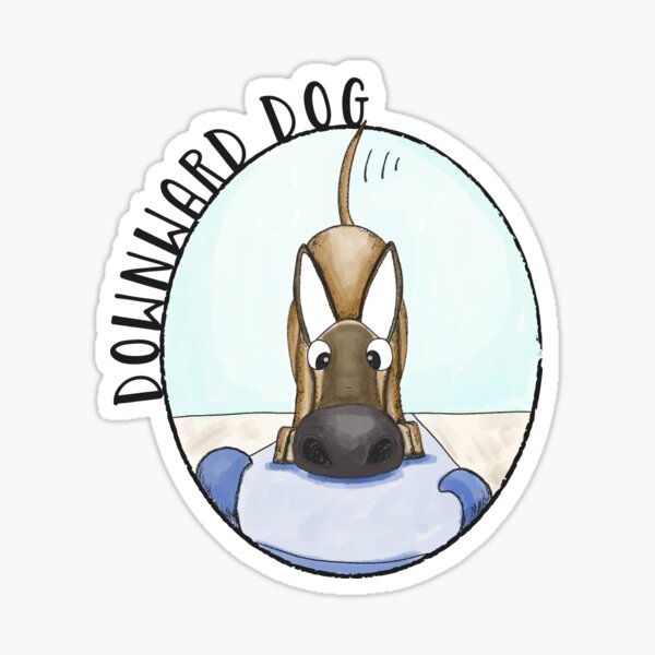 Yoga Dog Sticker