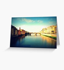 The River Arno Greeting Card