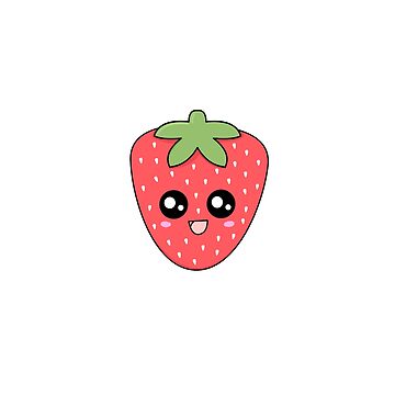 How to draw Cute Kawaii Strawberry - YouTube