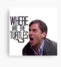 Michael Scott - Where Are the Turtles? Metal Print