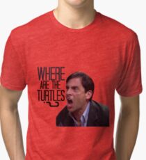 Michael Scott - Where Are the Turtles? Tri-blend T-Shirt