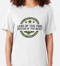 Land of the Free Slim Fit T-Shirt