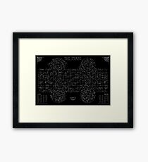 The Stars: A Constellation Map Framed Print