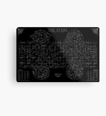 The Stars: A Constellation Map Metal Print