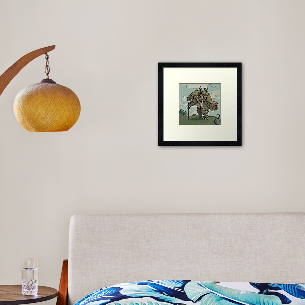 Backpacker Framed Art Print