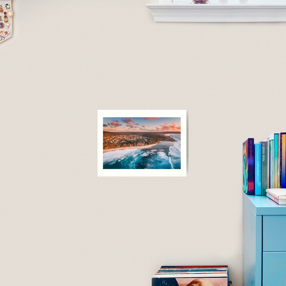 Yallingup Sunset Aerial Art Print