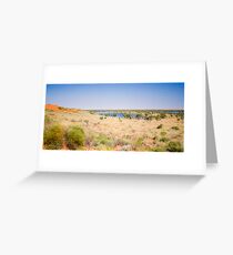 Sand Dune and Lakes near Old Andado Homestead Greeting Card