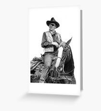 John Wayne as Rooster Cogburn Greeting Card