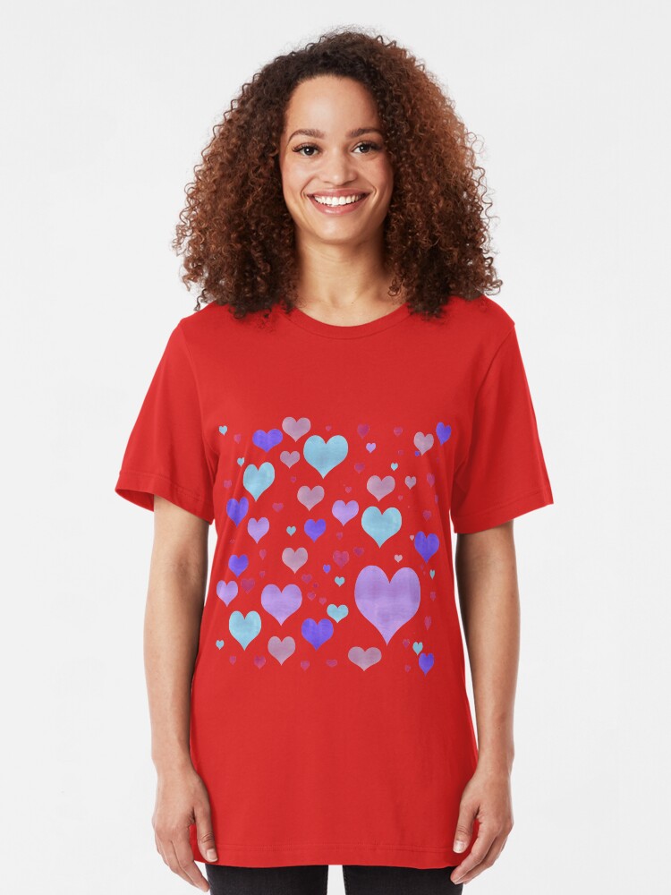Alternate view of Just Love Hearts Slim Fit T-Shirt