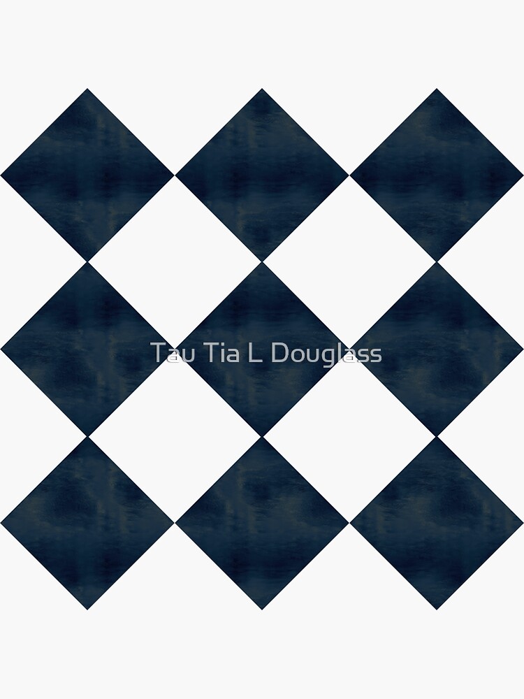Aged Black And White Diagonal Checks by PurplePeacock